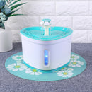 2L USB LED Pet Auto Water Dispenser Mat Dog Cat Drinking Bowl Pad (Blue)