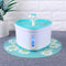 2L USB LED Pet Auto Water Dispenser Mat Dog Cat Drinking Bowl Pad (Blue)