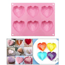 Cake Mold Heart-Shape Silicone Mould for Chocolate Jelly Soap DIY Bakeware