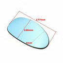 2Pcs Car Left and Right Wing Door Mirror Glass Lens Heating Anti-Glare for