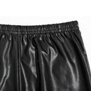 Sexy Women Fashion Faux Leather Gothic Punk Leggings Pants Lace Skinny Trousers