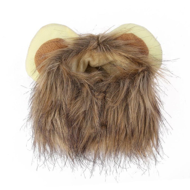 Pet Emulation Lion Hair Mane Cute Ear Hat Cat Dog Cap Headband Pets Headwear DIY