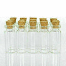 8x Glass Vial Bottles With Cork Crafts Mini Bottle Small Vase-22x50mm-Jewel F4H6