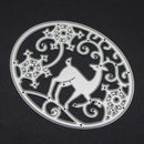 Christmas Deer Oval Cutting Die Stencil Embossing Scrapbooking Album Craft A