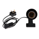 Terrarium Reptile UV Light Holder Clamp Adjustable Heat Lamp Stand UK Plug