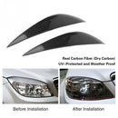 Car Real Carbon Fiber Headlight Eyebrow Eyelid Trim for Mercedes Benz W204