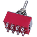 3pcs Toggle switch MTS-403 4PDT ON-OFF-ON 3 Files 12 Feet 6A 125VAC 2A 250V N1D3
