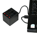 For Gopro Hero 6 5 Black Action Camera 3-Channel Battery Charger USB Charging