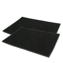 2pcs Rubber Beer Bar Runner Waterproof Service Spill Mats Glass Coaster 30x15cm