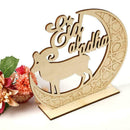 Personalized Memorial Ornaments Home Wooden Moon Sheeps Muslim Crafts C2V6