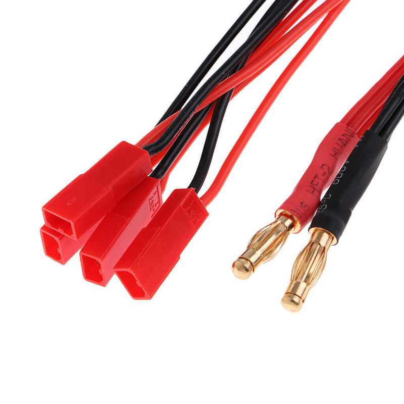 4mm Banana Male Plug to JST Male/Female Parallel Battery Charge Lead Cord
