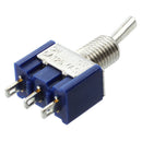 AC 125V 6A Single Pole Double Throw SPDT On/On Toggle Switch 5 Pcs