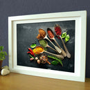 Spoon Spices Canvas Print Painting Picture Wall Art for Home Dinning Room S
