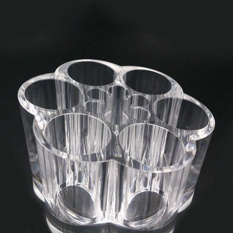 Clear Acrylic Makeup Cosmetic Organizer Lipstick Brush Holder Storage Case BX