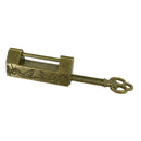 Retro Chinese Old Style Carved bird Padlock Lock/Key Zinc Alloy