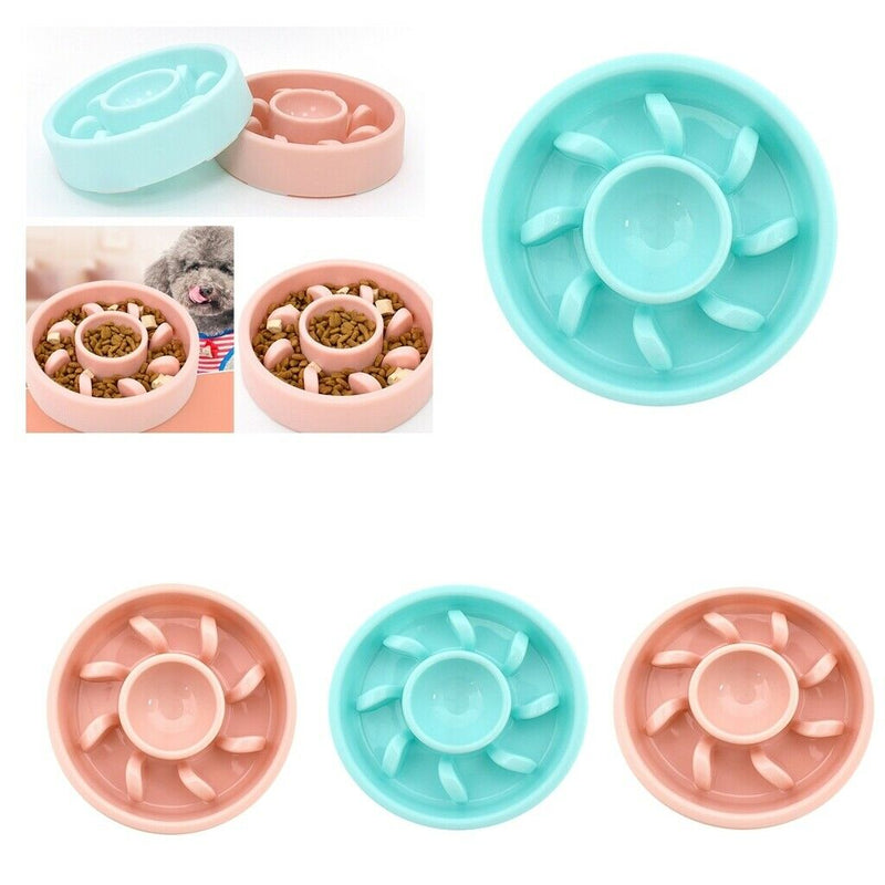 4x Dog Slow Feeder Pet Dog Cat Anti-Choke Bowls For