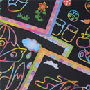 5pcs Magic Color Art Paper Coloring Cards Scraping Kids Drawing Toys M&E
