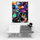 4 Pack Planet DIY 5D Diamond Painting Kits Full Drill Cross Stitch Home Decor