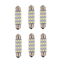 6pcs DC 12 Volt 42MM 3528 12SMD LED Dome Light Ultra Bright 6000K White