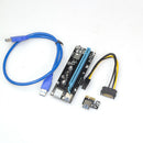 mPCIe to PCIe Riser PCI Express 1x to 16x Adapter SATA 6-Pin Power Cable