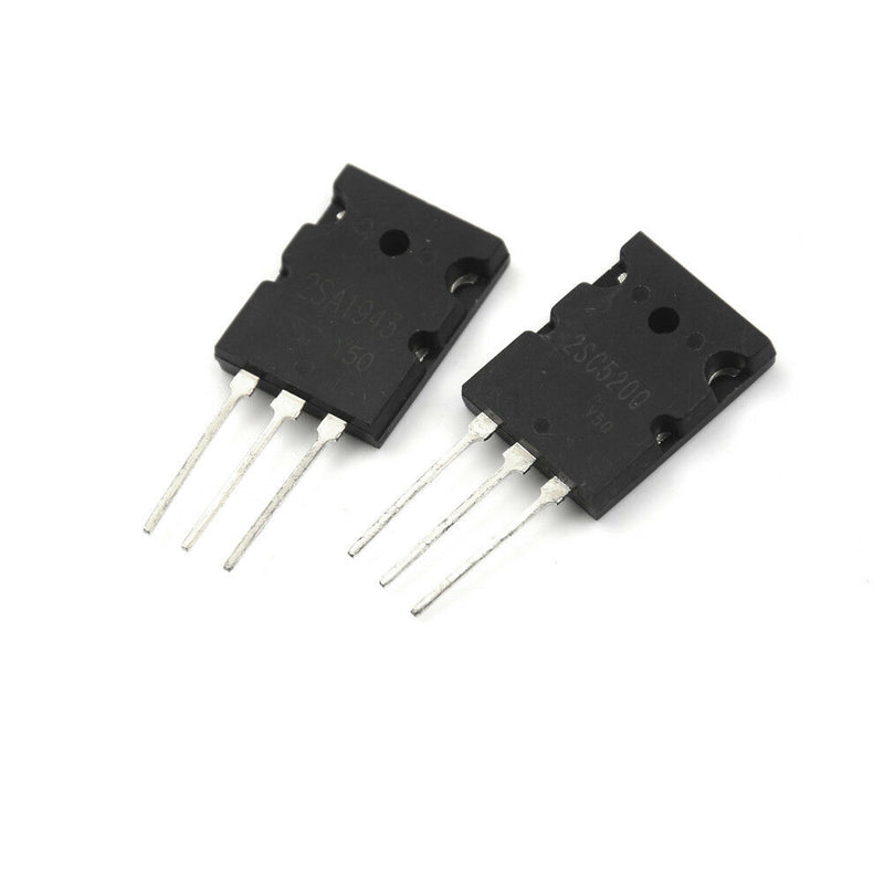 1pairOR 2PCS Transistor TO-3PL 2SA1943-O 2SC5200-O 2SA1943 2SC5200 A1943 C520 Tw