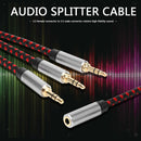 30cm 3.5mm Female to 3-Male Splitter Audio Cable