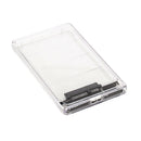 2.5 inch Type-C to SATA Hard Drive Disk SSD HDD Transparent Mobile Enclosure-Box
