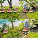 3x Micro Landscape Decoration Small Houses Handicraft Gift Garden Ornament MCMO