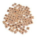 100 Pcs Kids Wooden Scrabble Tiles Letter Alphabet Number Craft English-Toys