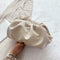 Fashion Women Shoulder Crossbody Bag PU Leather Solid Color Clutch (White)