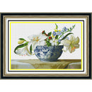 1 Set Lily Flower Patterns Counted Cross Stitch Kits Sets 11CT Decorations