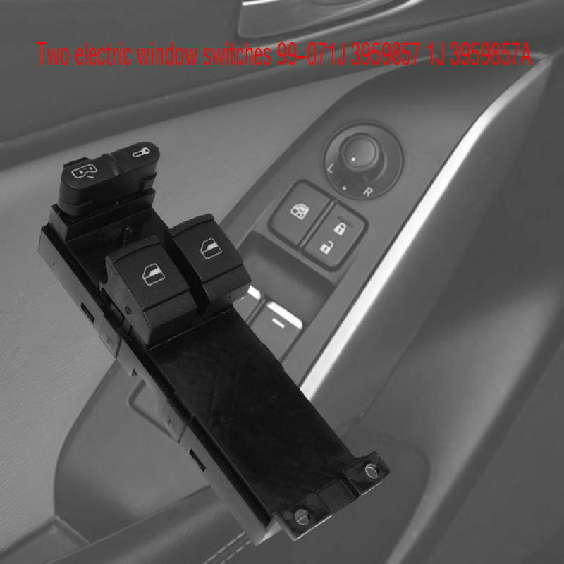 1* Black Master Window Switch Fit For 2-Door 99-06 VW Golf GTI Skoda 1J3959857