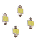 White 31mm 12smd COB LED DE3175 Bulbs For Car Map Dome Lights Int V9A1