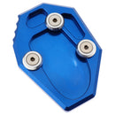 Blue Side Stand Enlarge Kickstand Extension Pad For YAMAHA MT-07 14-15