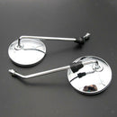 2Pcs Motorcycle Back View Mirror Electric Bicycle Moped 8mm Thread Handlebars