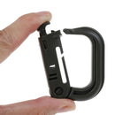 Shackle carabiner D-ring clip backpack buckle for camp hike mountain climb FTJ!E