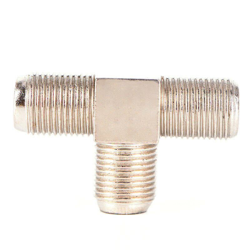 2PCS TV Aerial Cable Connector Male Coax Plug To Female Socket For TV LJ