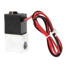 DC 12V 1/4" 2 Way Normally Closed Pneumatic Aluminum Electric Solenoid Air Valve