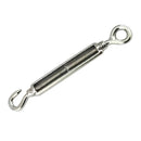 Turnbuckle Wire Tensioner 316 Stainless Steel Hook Eye Cable Tension, 12mm
