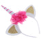 Unicorn Horn Headband Fancy Dress Adults Girls Party Flower Hairband Red