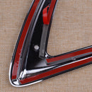 2x Chrome Side Wing Fender Air Flow Vent Trim Cover Fit for BMW X5 F15 2014-2016