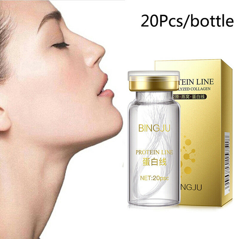 20Lines Thread No Needle Silk Fibroine Line Essence Collagen Facial Anti-Wri_kz