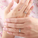 1pair Adjustable Gift Wedding Anniversary Fashion Party Metal Couple Rings