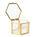 Geometric Terracotta Hexagon Glass Terracotta Succulent Planter Favors