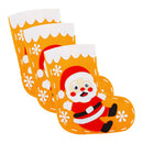 6 Sets Christmas Stocking Non-woven Felt Applique Kit DIY Sewing Candy Bags