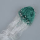 25m Clear White Green Monofilament Fishing Fish Gill Net w Float V2S7