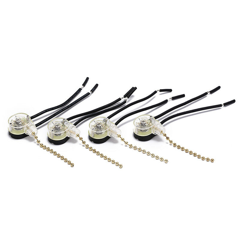4pcs home ceiling fan lamp wall light replacement pull chain cord switch S Cy