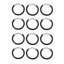 12pcs Round Clip Hook Mini Carabiner Keychain Keyring Camping Hiking 38mm