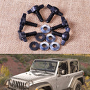 6 Set On Off Hard Top Quick Removal Fastener Screw Nut Kit fit for Jeep Wrangler
