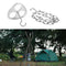 Camping Tripod Set Portable Stainless Steel Campfire Cooking Tripod Grill